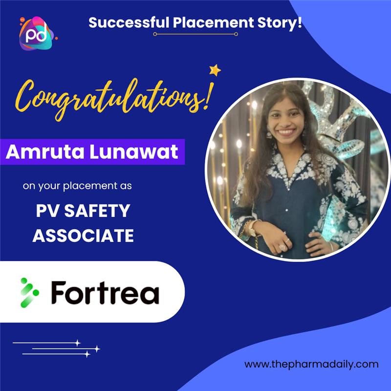 Amruta Lunawat - PV Safety Associate at Fortrea