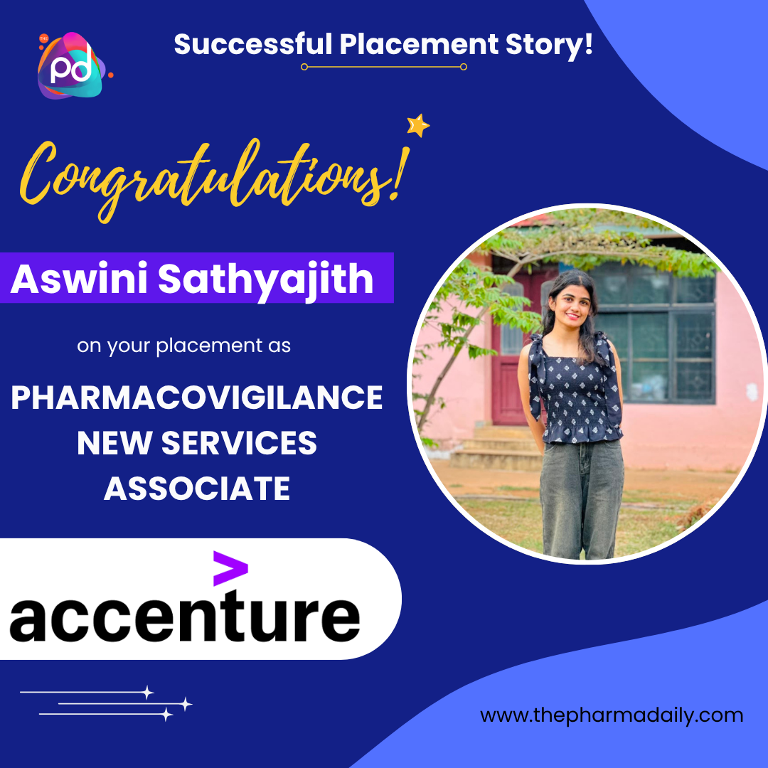 Ashwini Sathyajith - Pharmacovigilance New Service Associate at Accenture