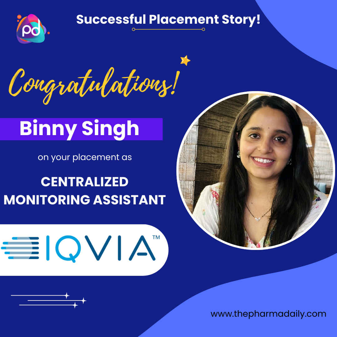 Binny Singh - Centralized Monitoring Assistant at IQVIA
