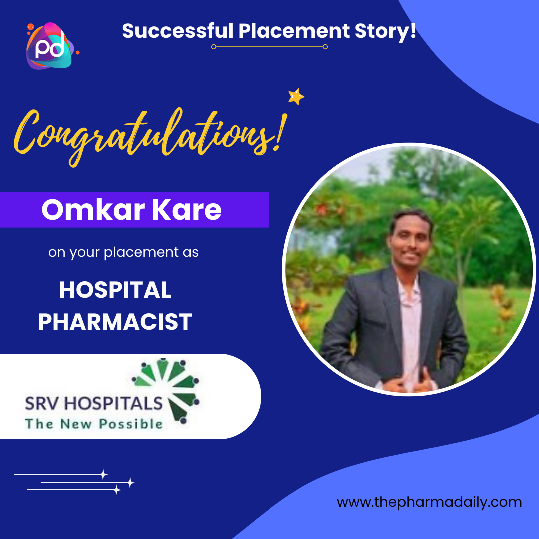 Omkar Kare - Hospital Pharmacist at SRV Hospitals