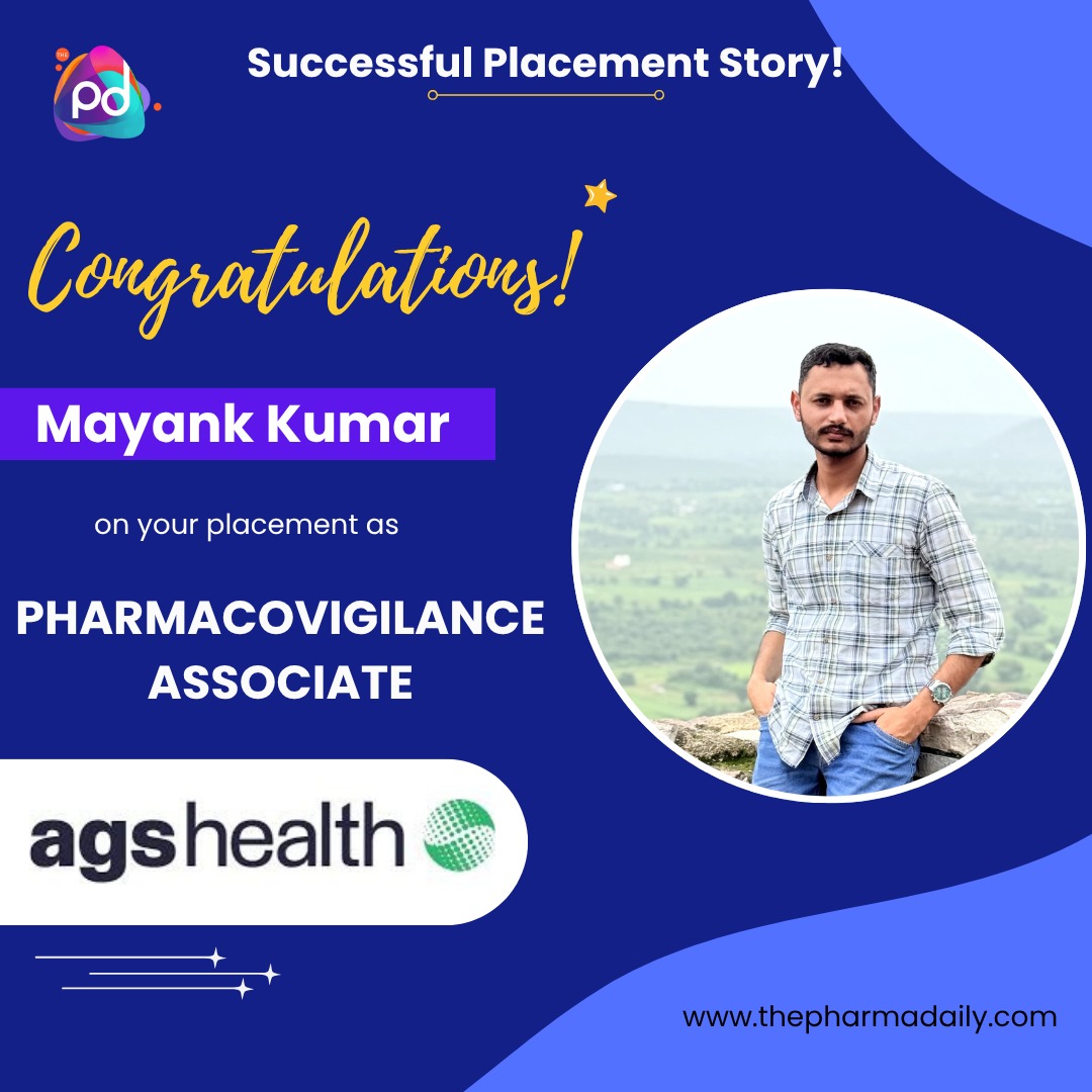 Mayank Kumar - Pharmacovigilance Associate at Agshealth