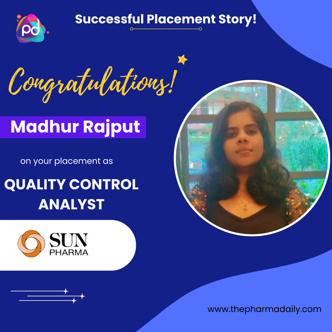Madhur Rajput - Quality Control Analyst at Sun Pharma