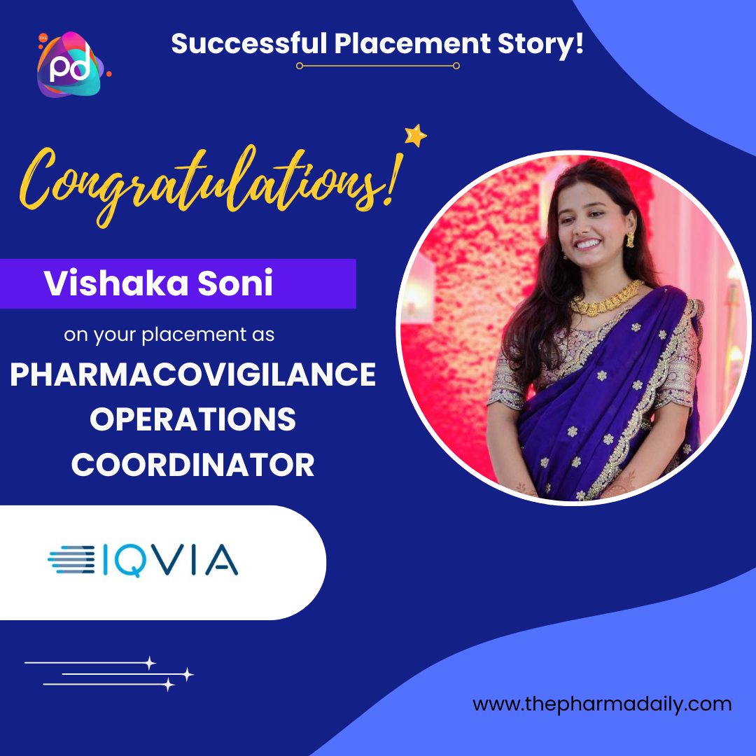 Vishaka Soni - Pharmacovigilance Operations Coordinator at IQVIA